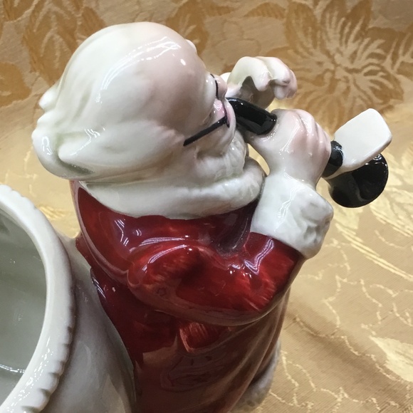 RARE Vintage Gibson Greeting Cards ~ Ceramic Santa Candy Dish w/ Original Box - Picture 8 of 12